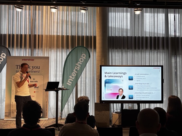 Spannende Vorträge zum Partner Summit von Intershop in Berlin, 2026