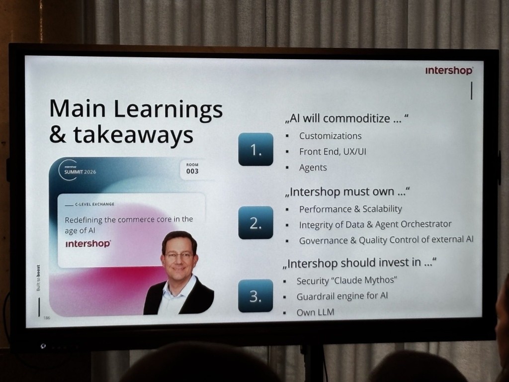 Intershop Partner Summit 2026 in Berlin – Impression
